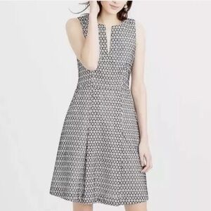 J.Crew Eyelet Contrast Sleeveless Dress